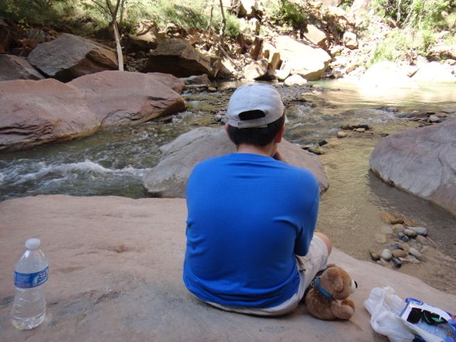 Jack the bear goes everywhere I go. Maybe my Son could do more traveling too.