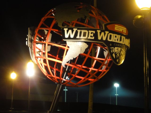 Last night at ESPN's Wild World Of Sports Complex