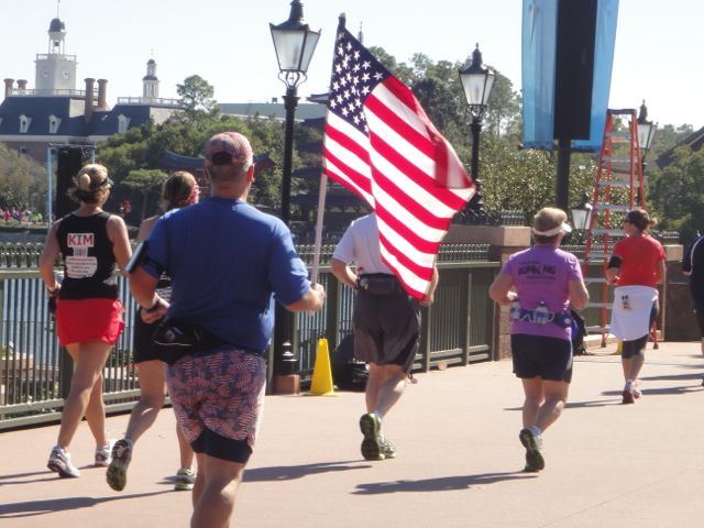 He carried our Flag 26.2 miles.