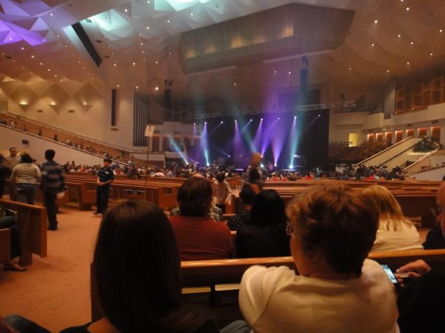 before the concert, I explored to see how close I could venture to the stage... jeremy camp concert