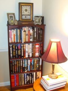 Bookshelves and book reviews... (photo: Lorie Sheffer) Bookshelves and book reviews