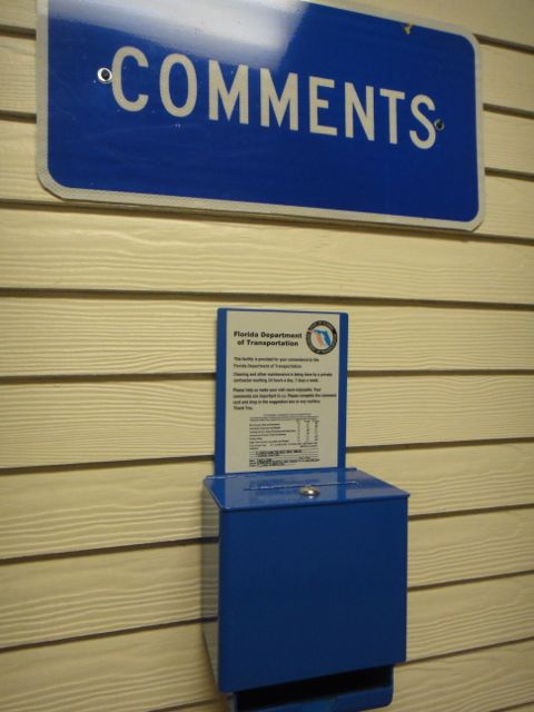 asking for comments but leaving nothing to write on or with... par for the course mediocrity