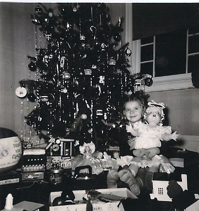 Mary Linda, early 1950's, Lasalle, IL (photo: courtesy of Lorie Sheffer, who wasn't born yet) vintage Christmas photos