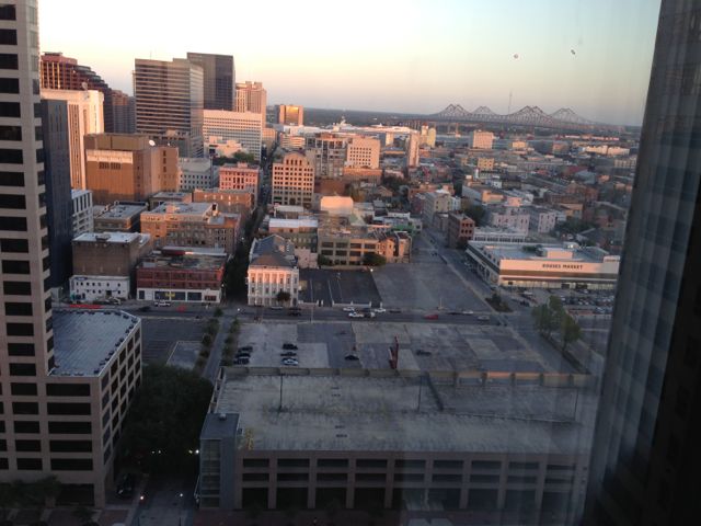 New Orleans sunrise from Hyatt Regency New Orleans sunrise from Hyatt Regency