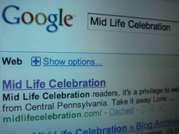 Mid Life Celebration being Googled