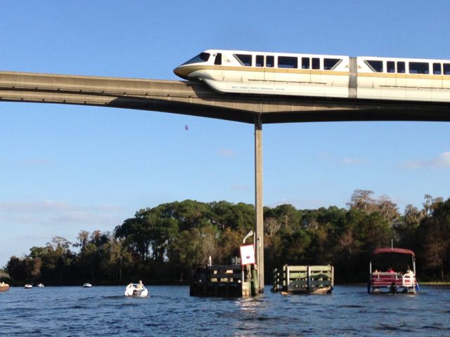 Disney's Monorail from Seven Seas Lagoon