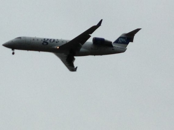 Go Airlines jet inflight in Hawaii