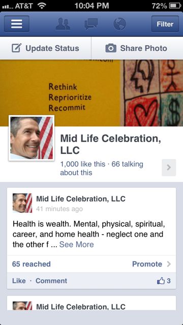 Mid Life Celebration Facebook Page