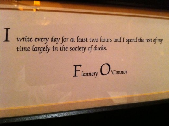 Writer quote in Iowa Marriott library