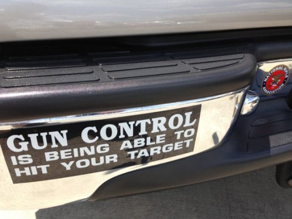 Gun Control bumper sticker
