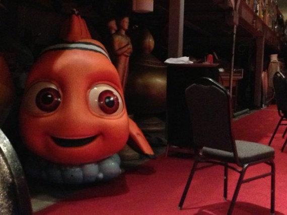 Large Nemo fish prop in classroom