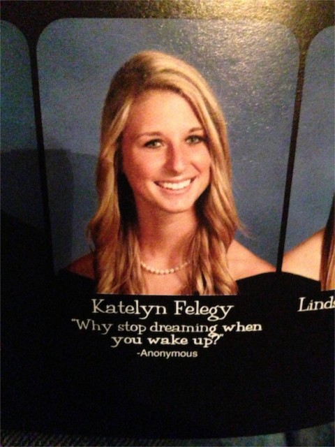 Katie Felegy's 2013 High School yearbook picture