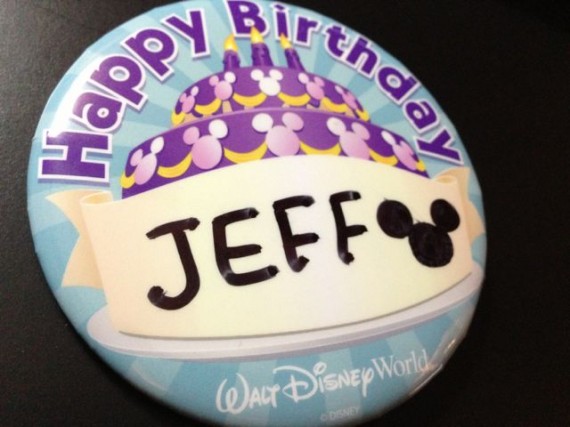 Disney World birthday pin
