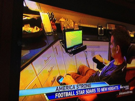 Steve Gleason, famous New Orleans Saints blocked Super Bowl punt and Father with ALS