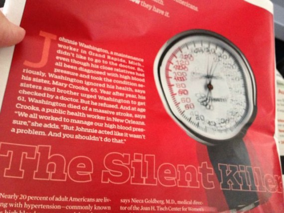 Blood pressure article AARP