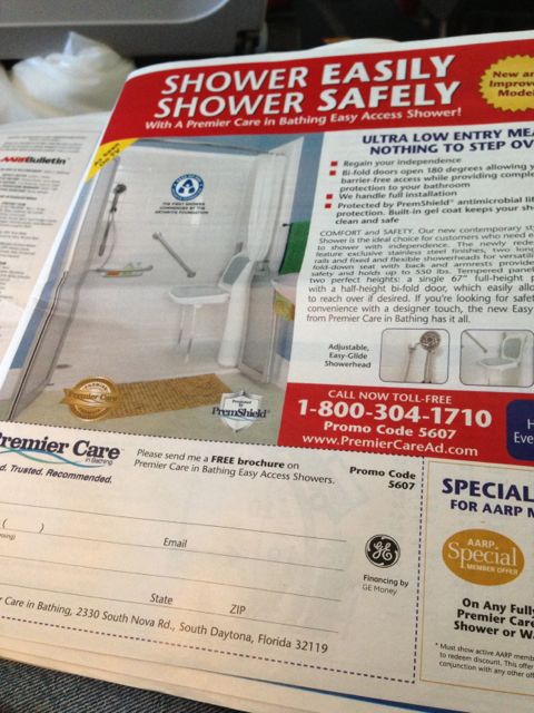 AARP magazine advertisement