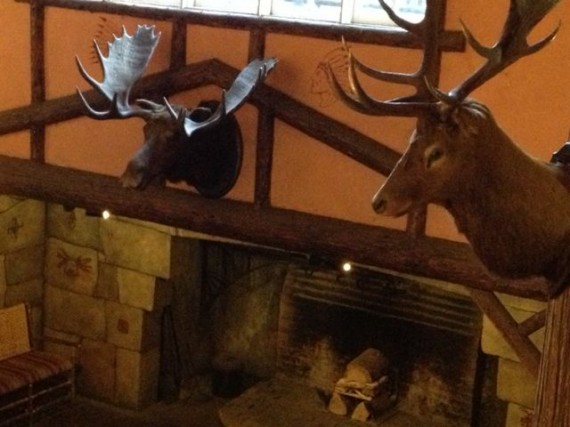 Lake McDonald Lodge lobby photo