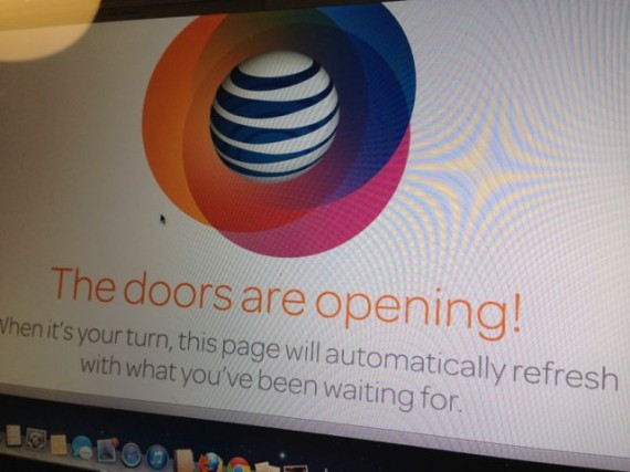 ATT home screen during iPhone5s release