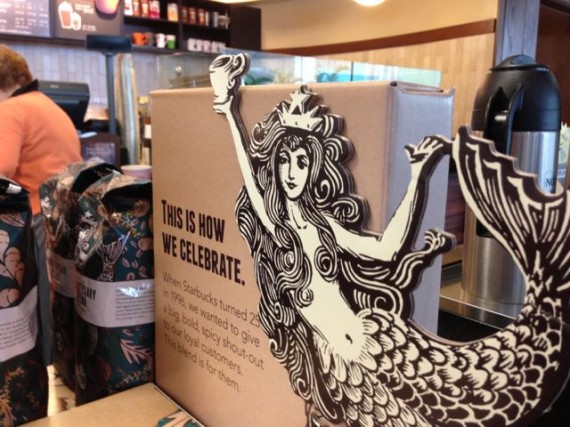 Starbuck Anniversary blend advertisement