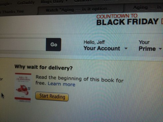 Mid Life Celebration the book, on Amazon