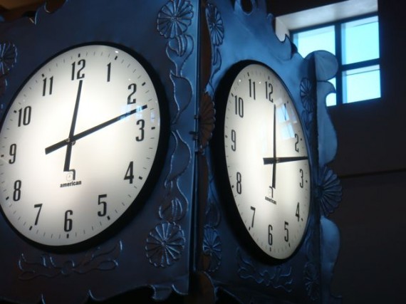 Unique Clock in New Mexico airport