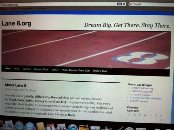 Lane8.org old website design