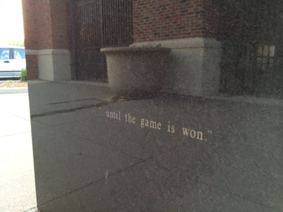 Nile Kinnick, Jr statue at University of Iowa