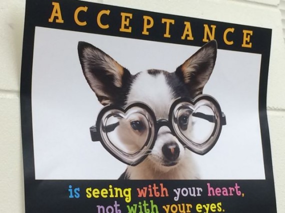 Acceptance poster message