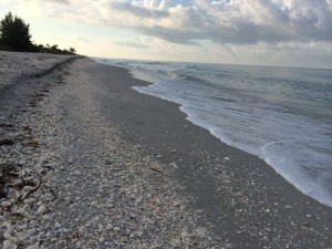 Sanibel beach before sunrise