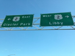 Glacier Park or Libby on Highway 2