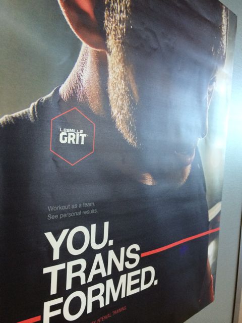 motivational poster at Gold's Gym Orlando