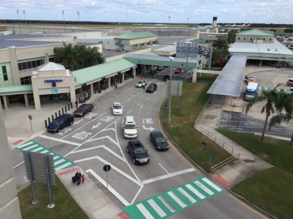 Sanford Orlando Airport Parking garage view