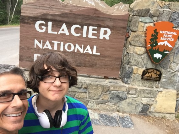 Glacier National Park entrance sign