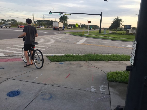 Busy intersection near Walt Disney World
