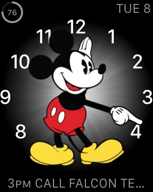 Apple Watch Mickey Mouse face