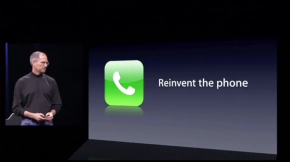 Steve Jobs unveiling the iPhone