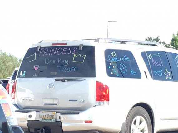 Vehicle window messages