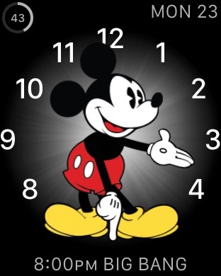 Apple Watch Mickey Mouse screen shot