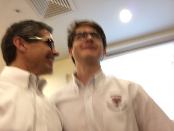 Father and Son at High School