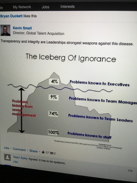 The iceberg of ignorance