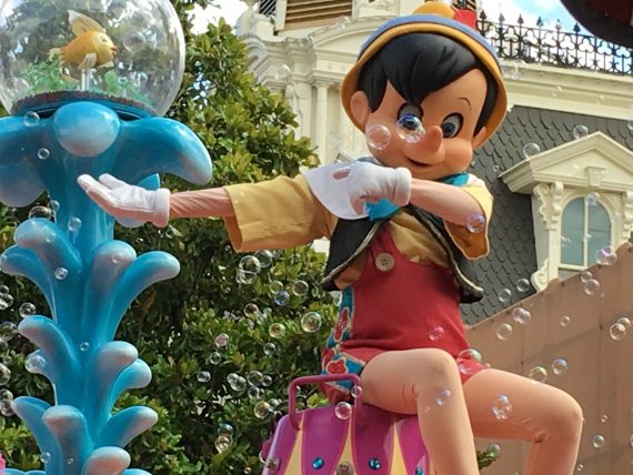 Disney character parade float