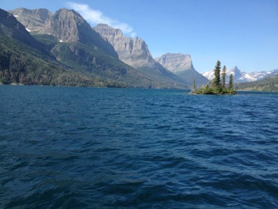 St Mary Lake and Wild Goose Island