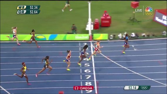 Women's Olympic 400 Meter hurdles final