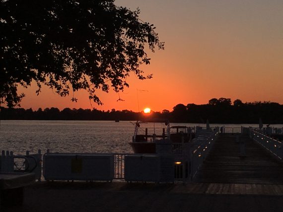 Disney's Bay Lake sunrise