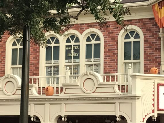 Walt Disney's Main Street window