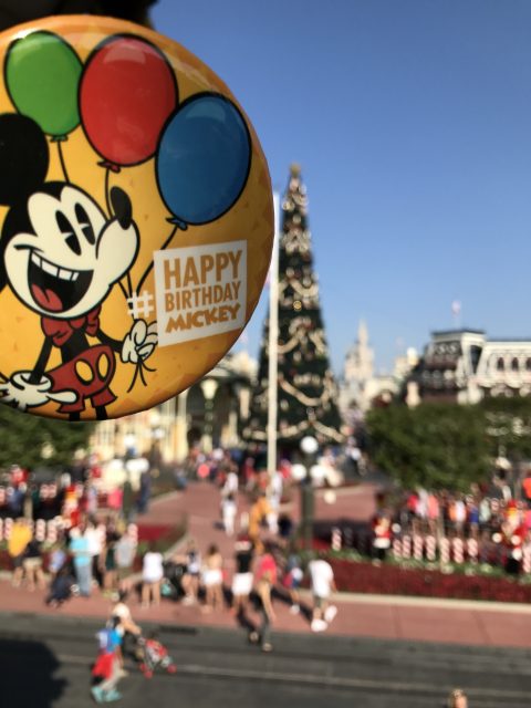 Mickey Mouse birthday button 2016