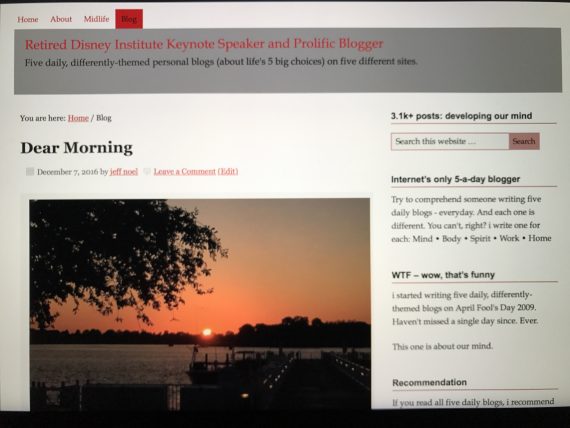 Mid Life Celebration blog