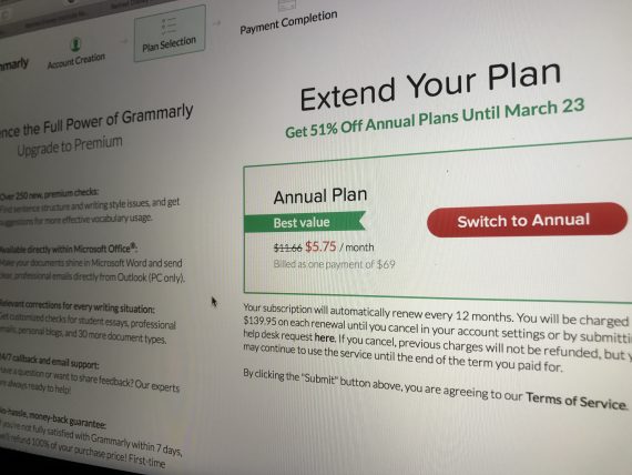 Grammarly sale offer